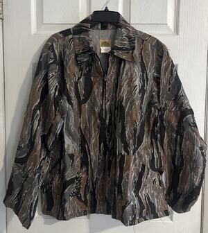 Vintage Ideal Tiger Stripe Camouflage Long Sleeve Jacket Size M
